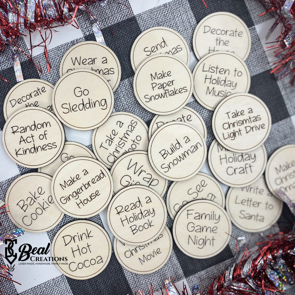 Winter Activity Tokens Christmas Tokens Christmas Activities Christmas Countdown Advent Tokens 5