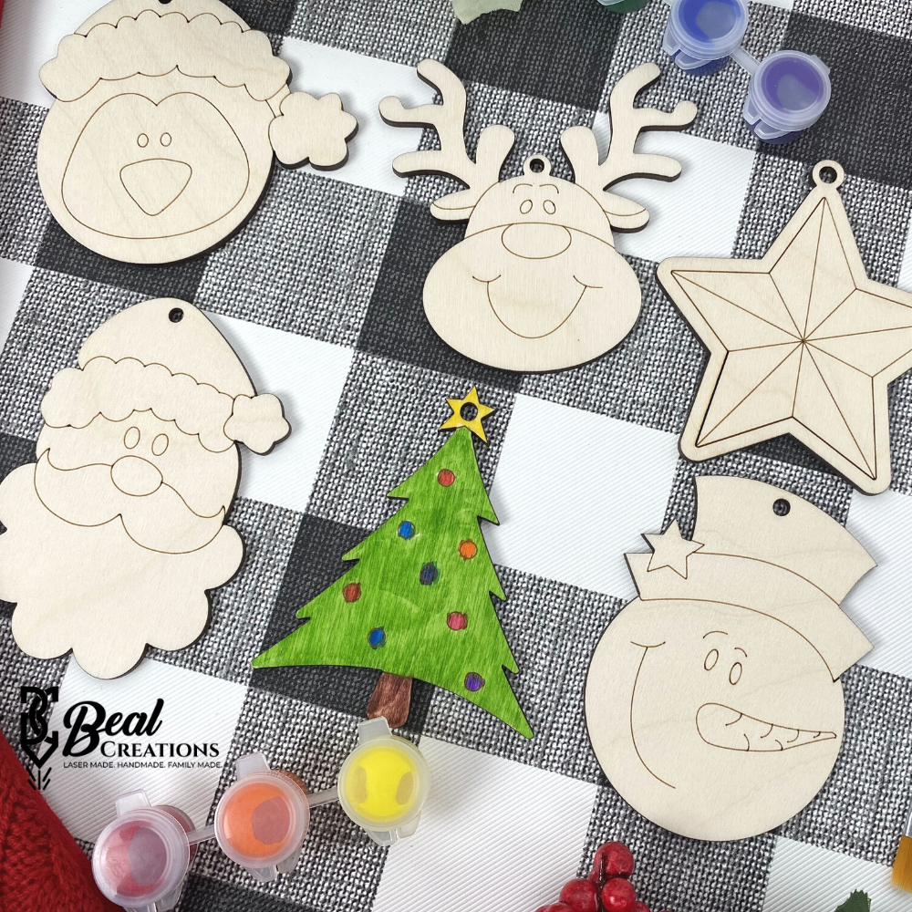 Christmas Ornament Paint Kit Kids Craft DIY Ornament 4