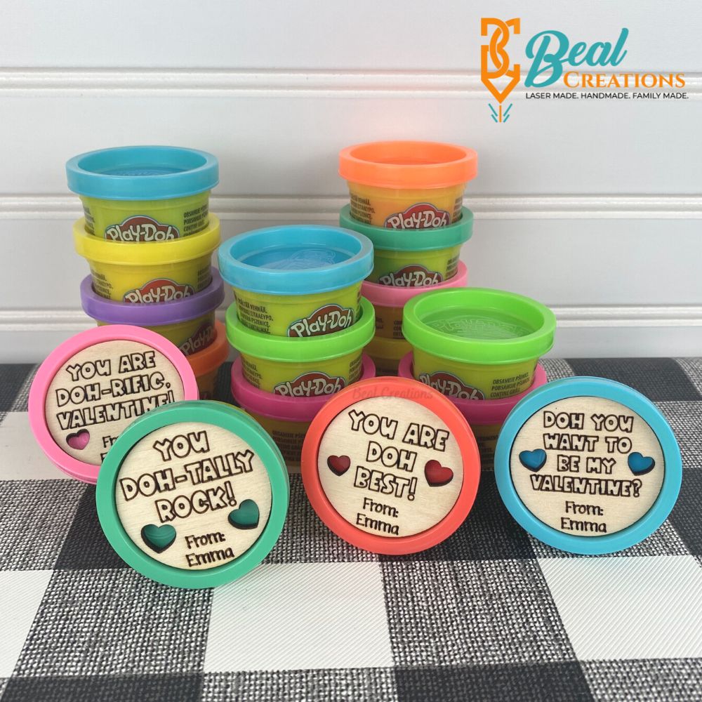 Kids Valentines Play Doh Valentines Non Candy Class Valentines 1