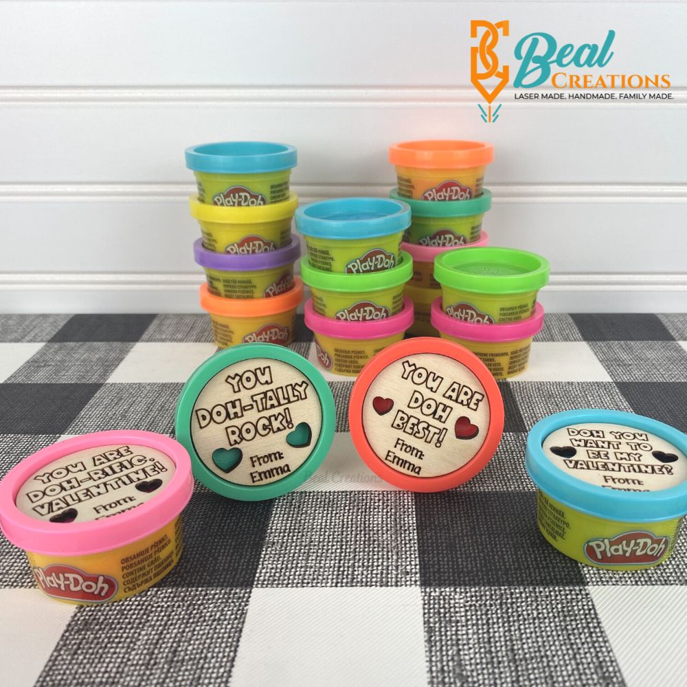 Kids Valentines Play Doh Valentines Non Candy Class Valentines 3