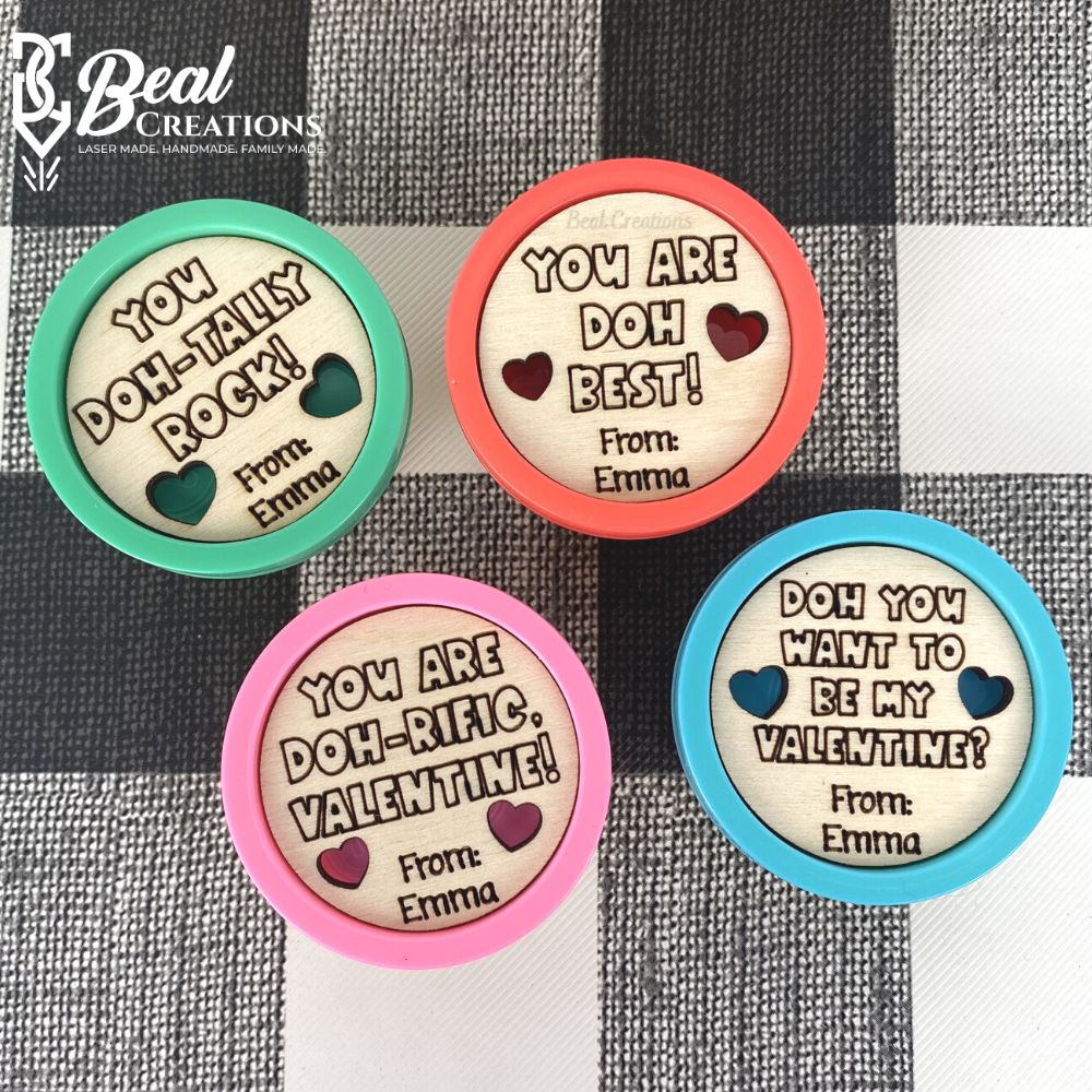 Kids Valentines Play Doh Valentines Non Candy Class Valentines 4
