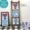 Leaning Ladder Tiles Interchangeable Valentines Love is in the Air 5