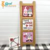 Valentine Gnome Leaning Ladder Tiles Inserts 1