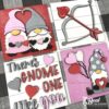 Valentine Gnome Leaning Ladder Tiles Inserts 4