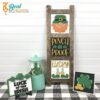 St Patricks Decor St Patricks Decorations Leaning Ladder Tiered Tray Gumball Decor 2