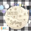 Hello Spring Umbrella DIY Paint Kit Paint Party Blank 2