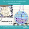 Hello Spring Umbrella DIY Paint Kit Paint Party Blank 5