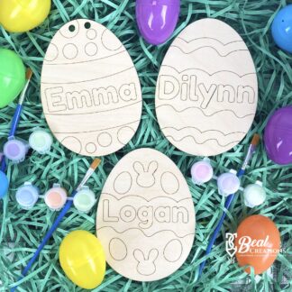 Personalized Easter Egg Paint Kit Easter Basket Name Tag Easter Paint Kit Kids Easter Craft 1