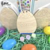 Personalized Easter Egg Paint Kit Easter Basket Name Tag Easter Paint Kit Kids Easter Craft 4