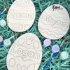 Personalized Easter Egg Paint Kit Easter Basket Name Tag Easter Paint Kit Kids Easter Craft 5