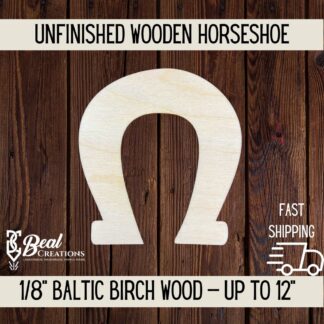 horseshoe blanks st patricks day cutouts wooden crafts DIY 1