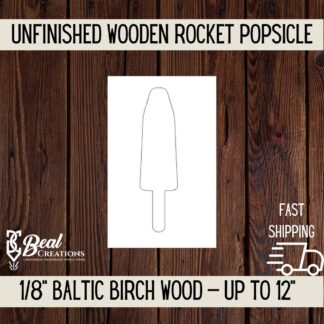 Wood Blanks - Rocket Popsicle