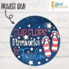 Flip Flops Fireworks and Freedom 4th of July DIY Paint Kit 4