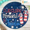 Flip Flops Fireworks and Freedom 4th of July DIY Paint Kit 6