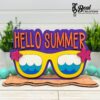 Hello Summer Sunglasses DIY Paint Kit Paint Party Summer Crafts Decor 4