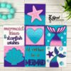 Leaning Ladder Mermaid Tiles Mermaid Decor Mermaid Kisses Starfish Wishes 5