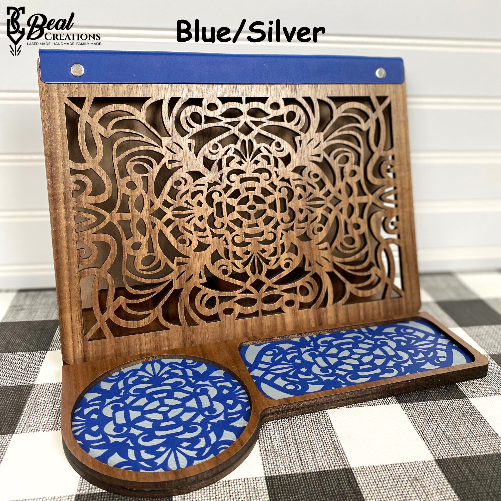 Book and Tablet Display Valet Stand Bedside Kitchen Recipe Holder Unique Gift Idea Book Lover 10