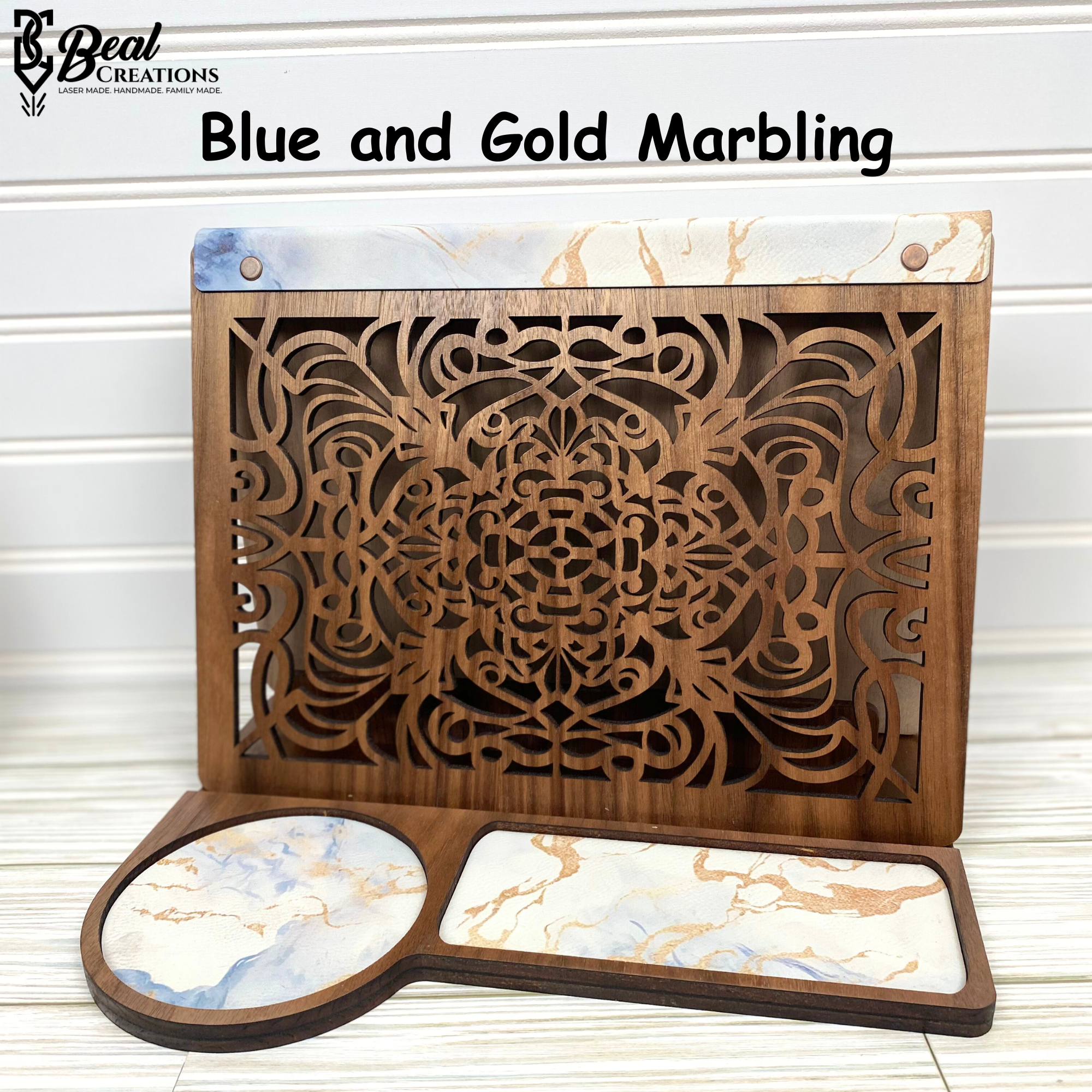 Book and Tablet Display Valet Stand Bedside Kitchen Recipe Holder Unique Gift Idea Book Lover 8