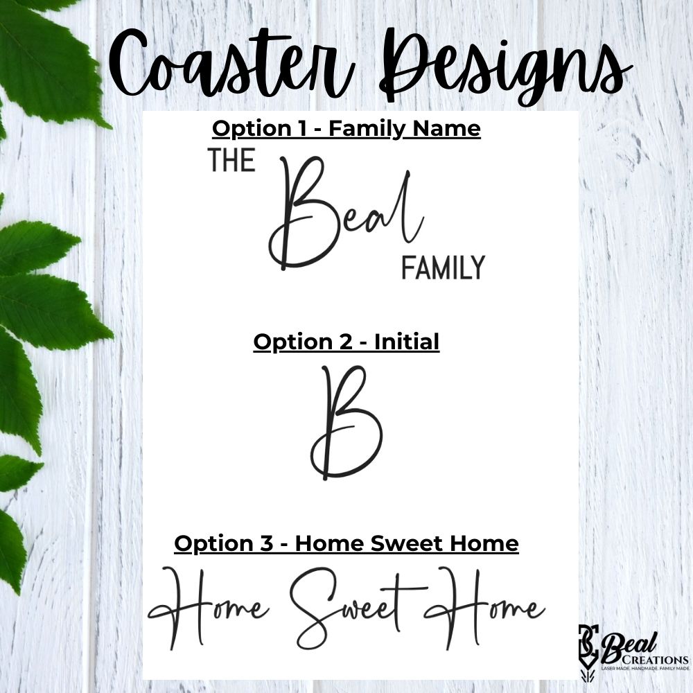 Marble and Acacia Wood Coasters Personalized Engraved Housewarming Real Estate Realtor Closing Gift Wedding 7