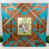 Wood Quilt Photo Frame 8x10 Picture Unique Wedding Housewarming Gift Family Photos Maple Cherry Mahogany Walnut Woods 5