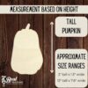 Wooden Pumpkin Cutout Blanks, Wooden Pumpkins for DIY Crafts, Fall Crafts, Set of Pumpkins, Stacked Tall Wide Pumpkins, Wood 3
