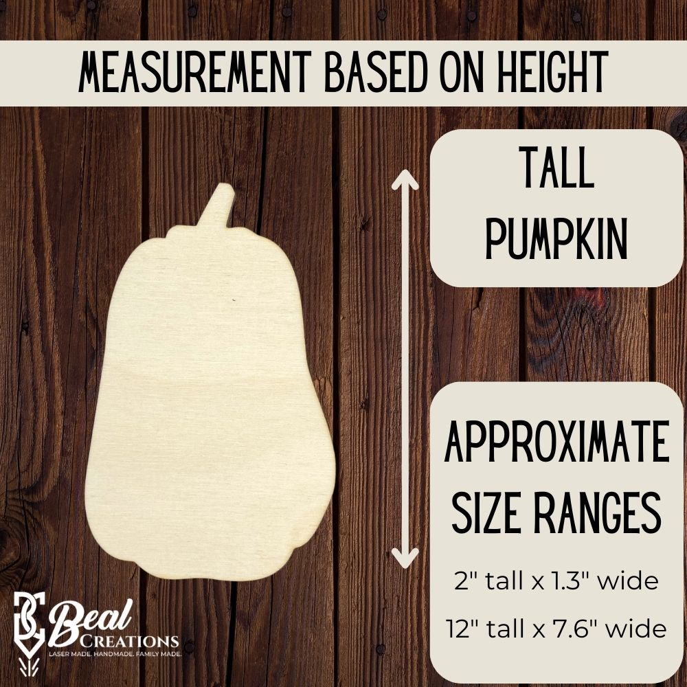 Wooden Pumpkin Cutout Blanks, Wooden Pumpkins for DIY Crafts, Fall Crafts, Set of Pumpkins, Stacked Tall Wide Pumpkins, Wood 3
