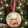 Christmas Countdown Ornament Sleeps Until Santa Visits Kids Dry Erase Reusable Fun Ornament 1