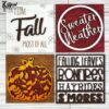 Leaning Ladder Tiles Interchangeable Decor Fall Time Vibes Decoration Love Fall Sweater Weather Smores 1