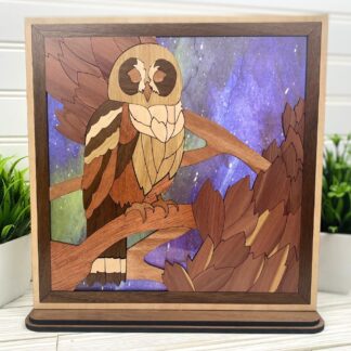 Night Owl Shelf Sitter Beautiful Natural Wood Artpiece for Owl and Nature Lovers 4