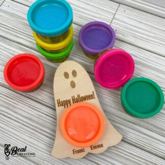 Play-Doh Ghosts Holder Trick or Treat Halloween Classroom Party Class Gift Non Candy Treat Boo Bags You've Been Boo'd Boo-ed 4