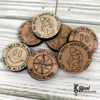 Geocache Swag Tokens Did it for the Smiley Fun not lost just geocaching not all who wander are lost 3