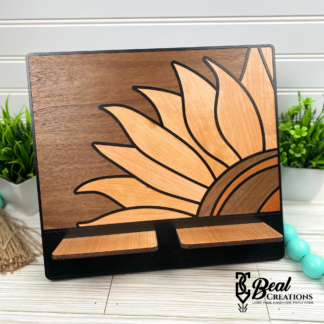 Tablet Stand Holder Sunflower Butterfly Unique Gift Home Decor 1