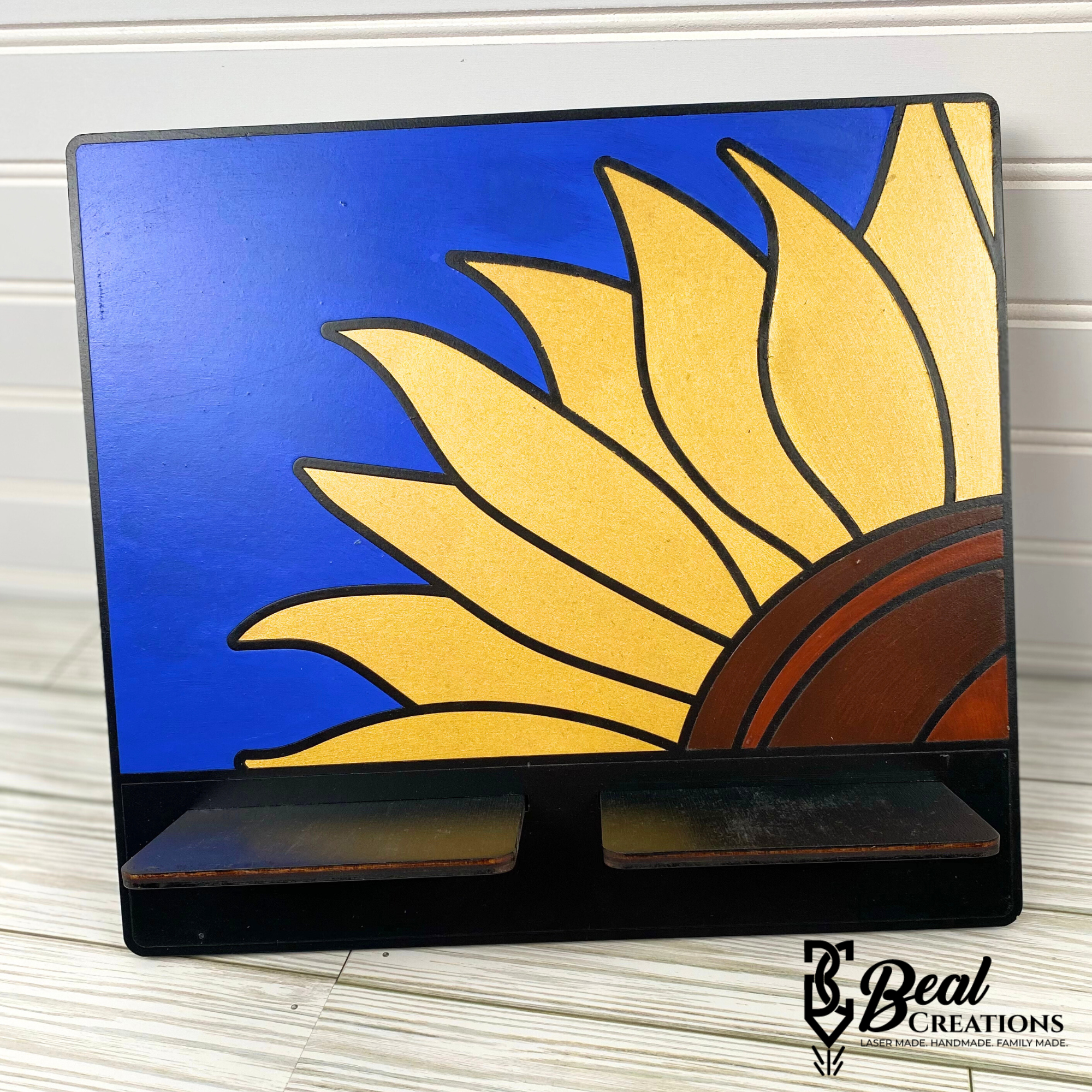 Tablet Stand Holder Sunflower Butterfly Unique Gift Home Decor 2