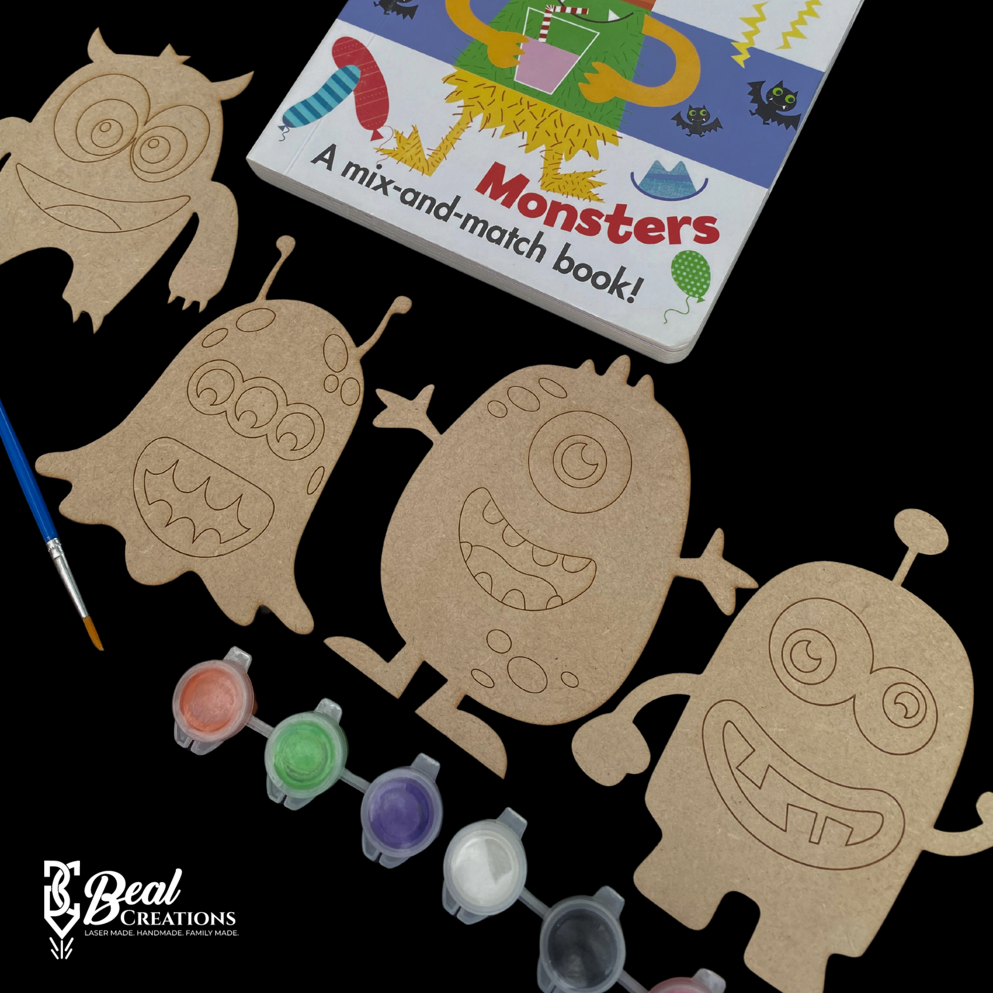 Halloween Monster Paint Kit Crafts for Kids 2