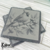 Cardinal Memorial Slate Coaster Set of Four New Home Housewarming Gift 2