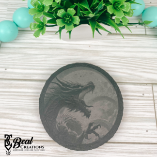 Dragon Slate Coaster Set of Four New Home Housewarming Gift 1