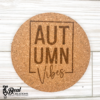 Fall Cork Coasters New Home Housewarming Gift Autumn Vibes Pumpkins 4