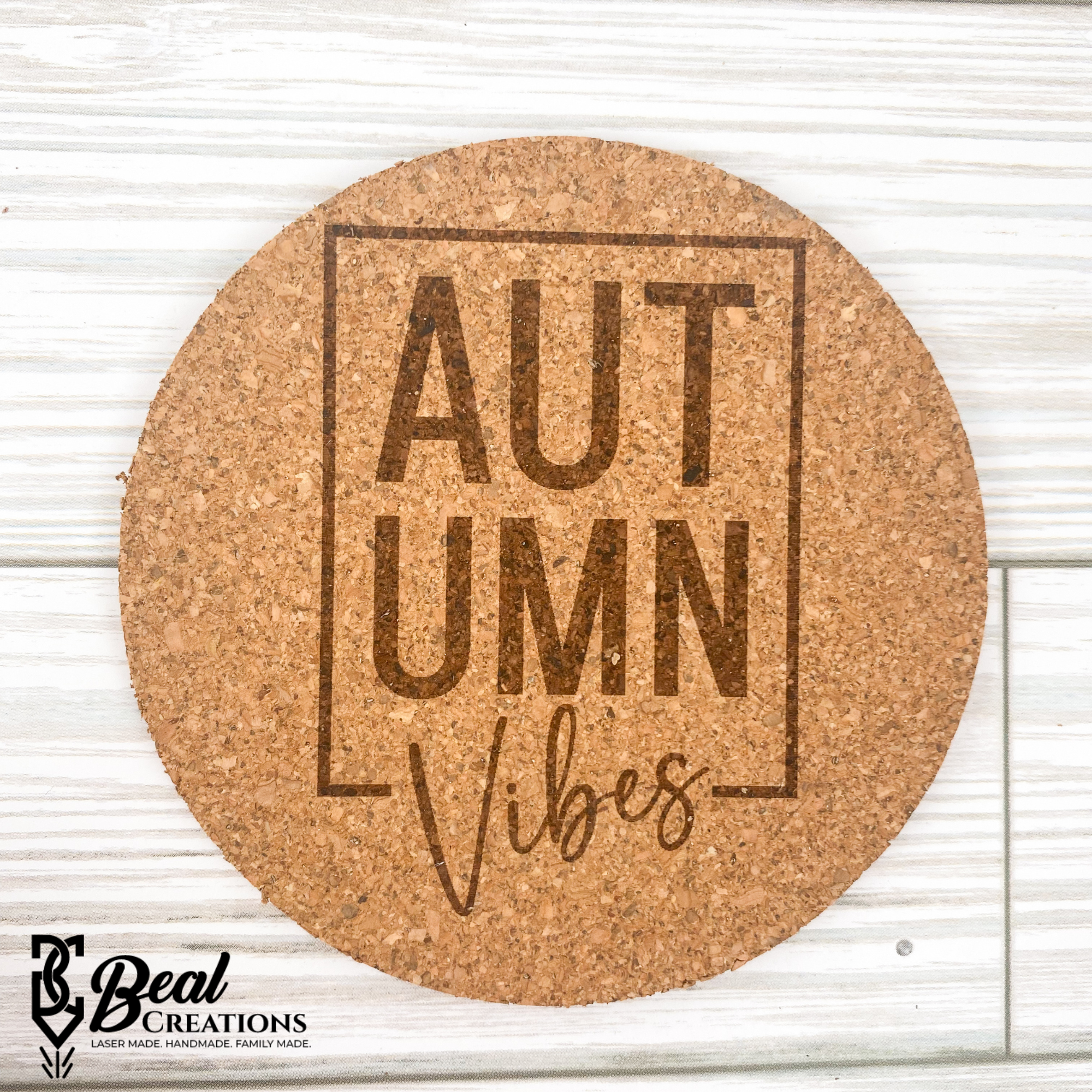 Fall Cork Coasters New Home Housewarming Gift Autumn Vibes Pumpkins 4