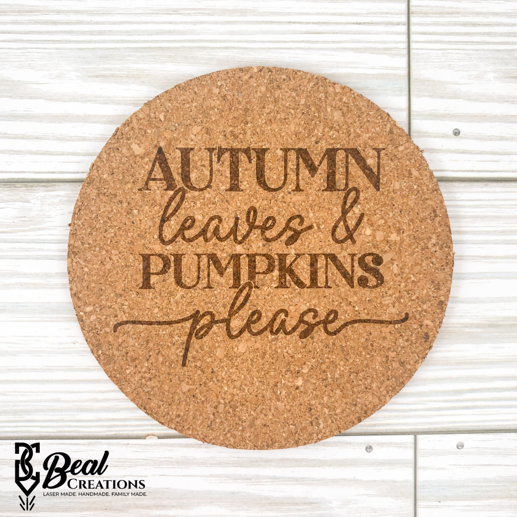 Fall Cork Coasters New Home Housewarming Gift Autumn Vibes Pumpkins 5