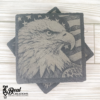 Patriotic Eagle Slate Coaster Set of Four New Home Housewarming Gift 2