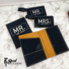 Couples Personalized Passport Holder Luggage Tag Set Mr Mrs Est Year Engagement Wedding Anniversary Honeymoon Gift 2