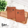 Couples Personalized Passport Holder Set Mr Mrs Est Year Engagement Wedding Anniversary Honeymoon Gift 2
