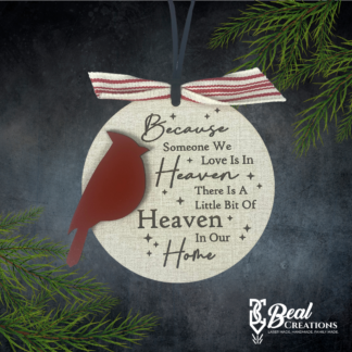 Memorial Christmas Ornament Cardinal Someone in Heaven in Our Home 1