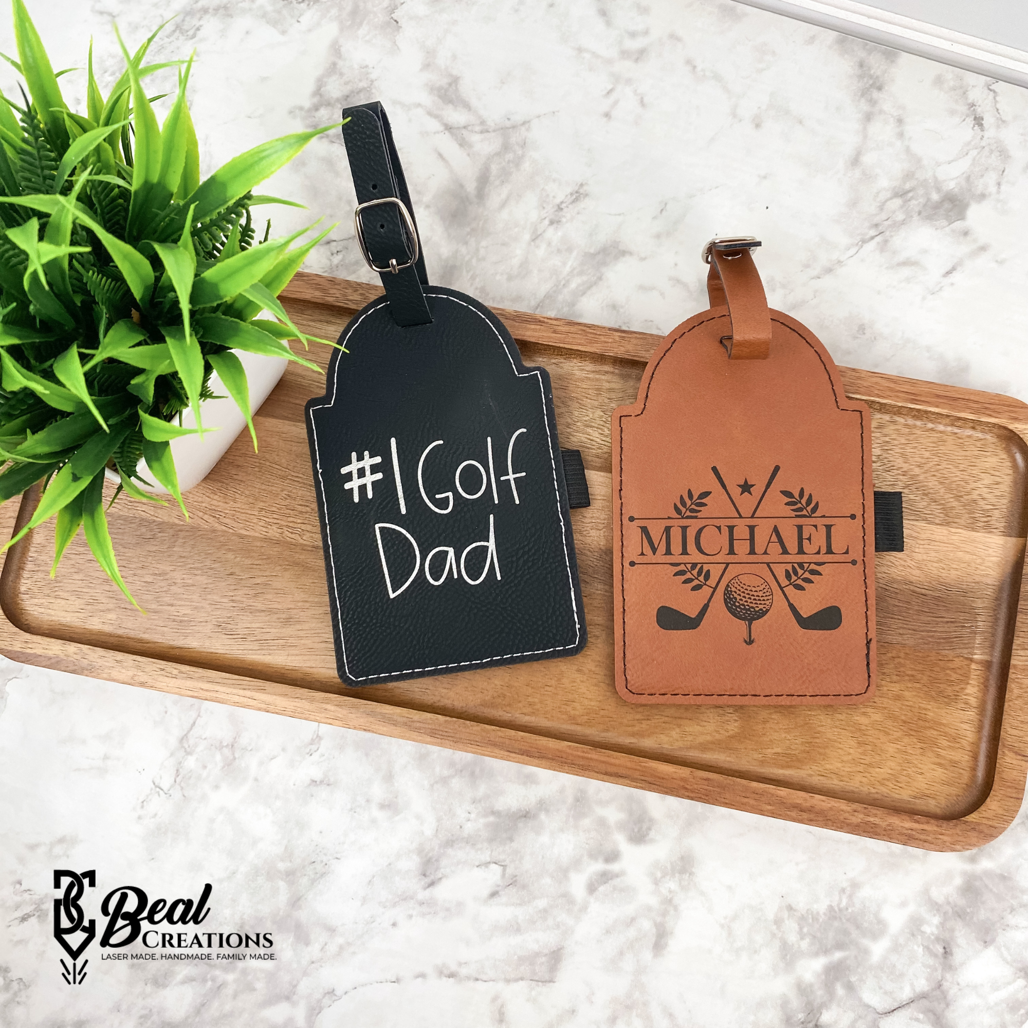 Personalized Golf Tee Tags Gift for Dad Husband Brother Grandpa 2