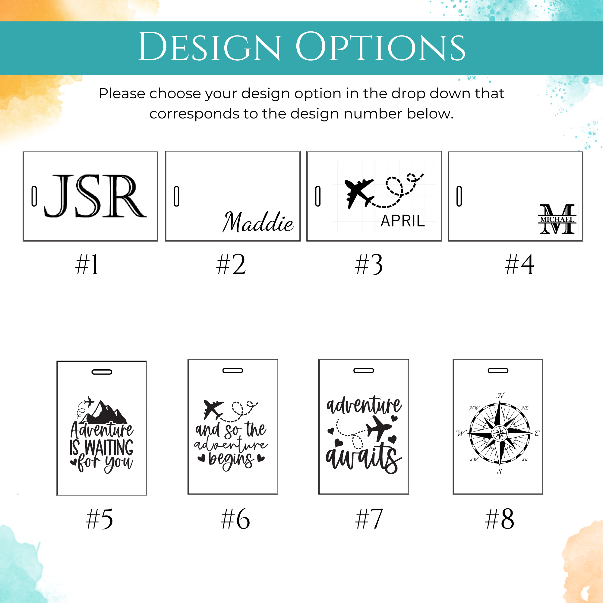 Personalized Passport Holder Luggage Tag Graduation Birthday Christmas Engagement Wedding Anniversary Gift 2