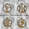 Personalized Sports Ornaments for Kids Team Gift Ballet Dance Baseball Basketball Boys Girls