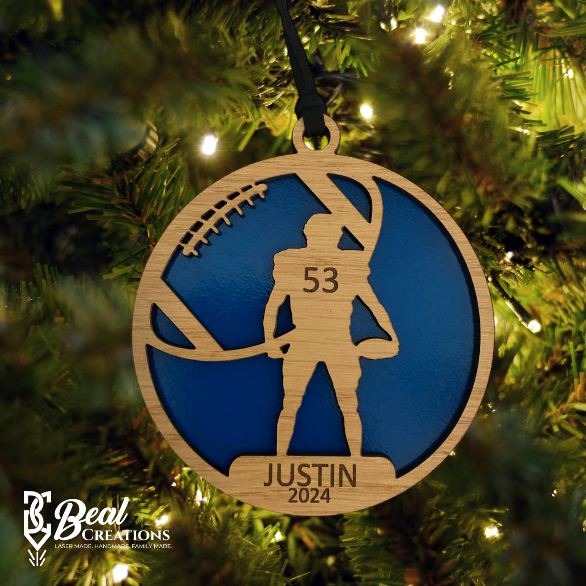 Personalized Sports Ornaments for Kids Team Gift Boys Girls Ballet Baseball Basketball Cheer Field Hockey Football Golf Gymnastics Karate Lacrosse Soccer Softball Tennis Track Volleyball Wrestling 4