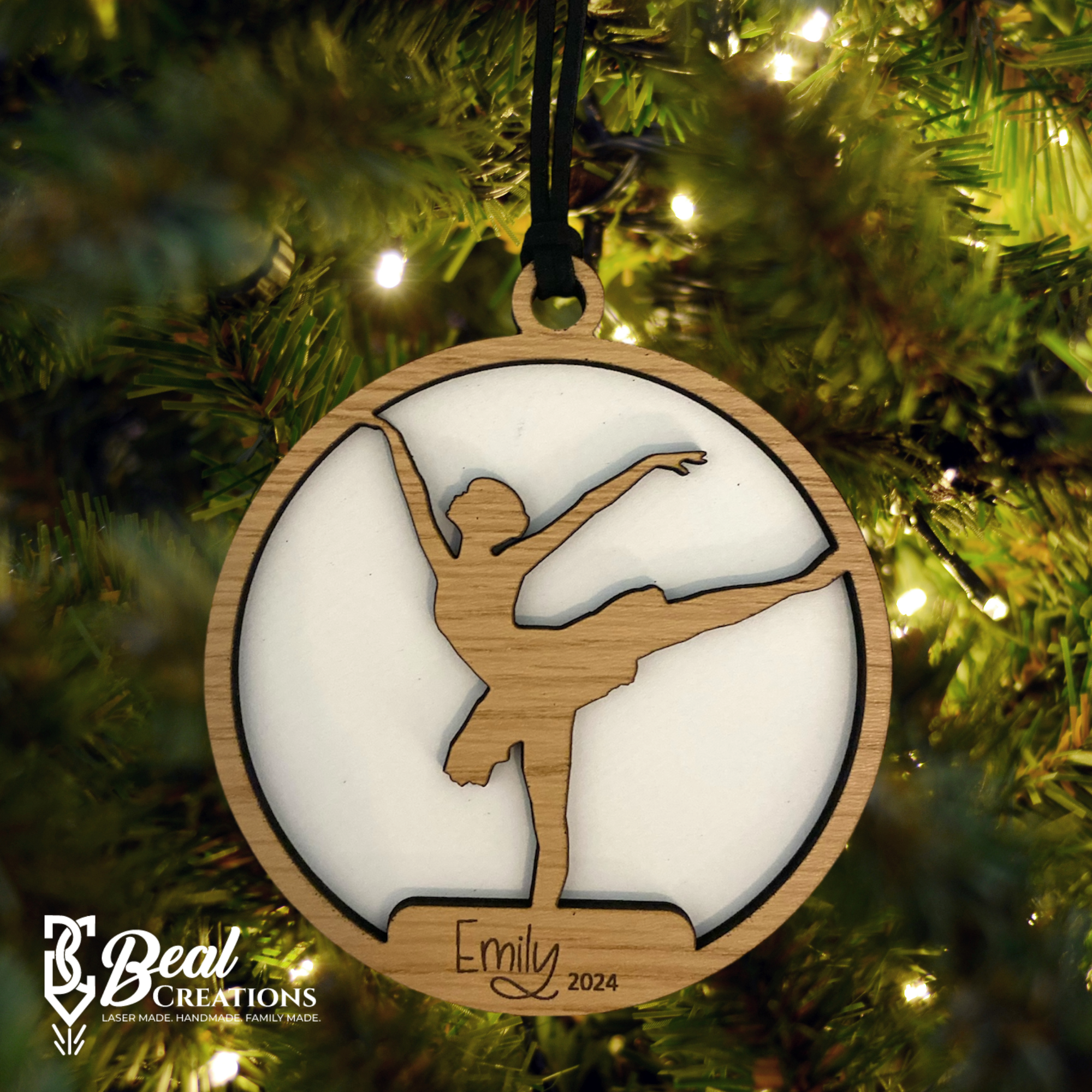 Personalized Sports Ornaments for Kids Team Gift Boys Girls Ballet Baseball Basketball Cheer Field Hockey Football Golf Gymnastics Karate Lacrosse Soccer Softball Tennis Track Volleyball Wrestling 5