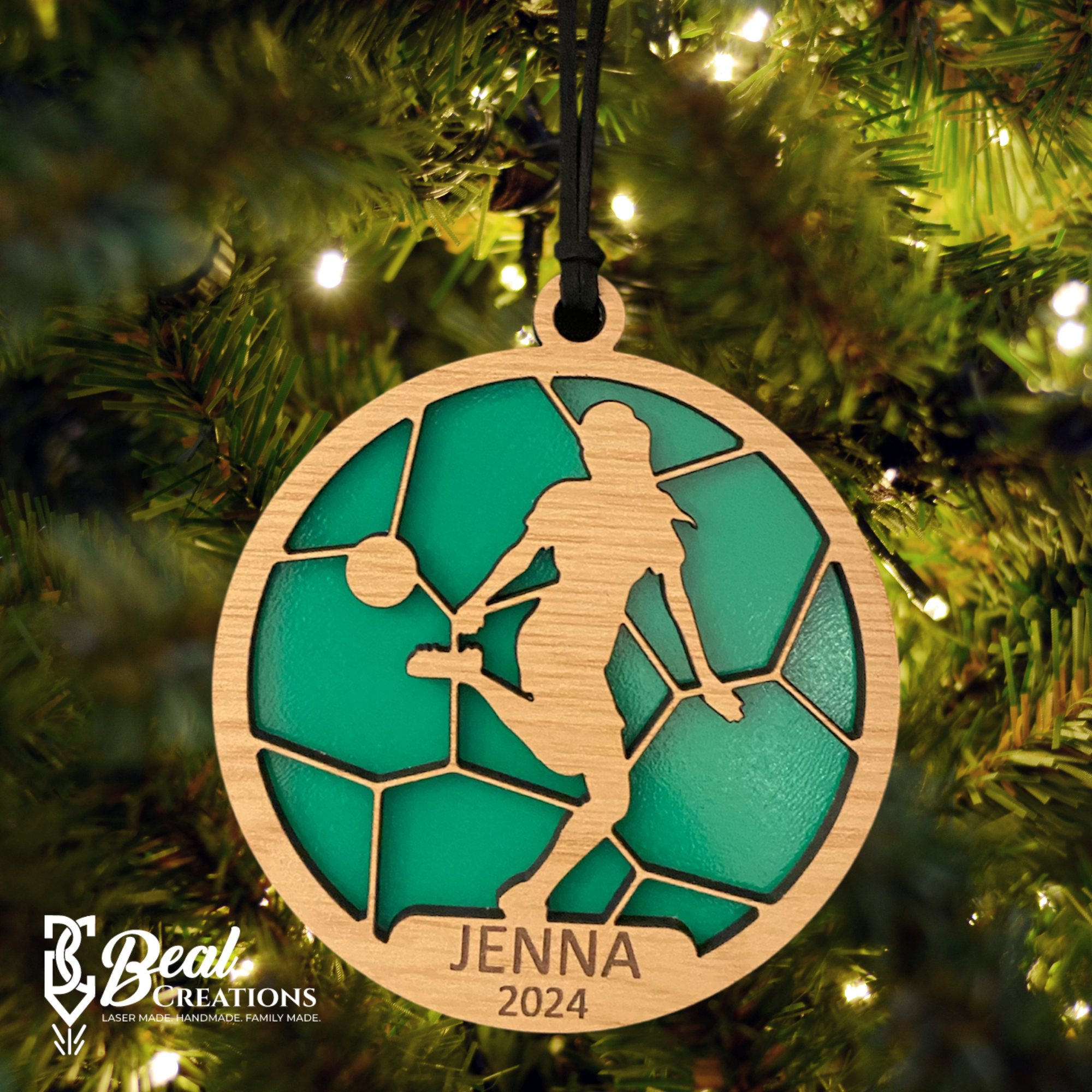 Personalized Sports Ornaments for Kids Team Gift Boys Girls Ballet Baseball Basketball Cheer Field Hockey Football Golf Gymnastics Karate Lacrosse Soccer Softball Tennis Track Volleyball Wrestling 6