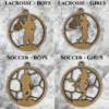 Personalized Sports Ornaments for Kids Team Gift Lacrosse Soccer Boys Girls